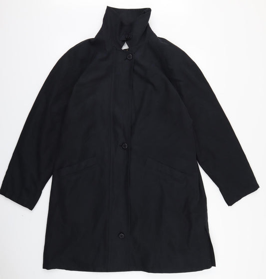 BHS Womens Blue Trench Coat Coat Size 12