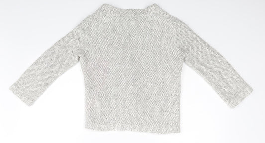 Womens UK Size XS H&M Grey Basic Blouse