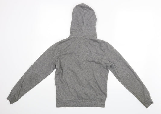 Divided Womens Grey Rayon Full Zip Hoodie Size S