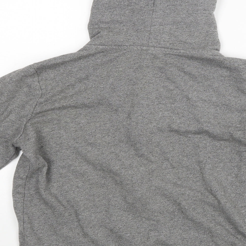 Divided Womens Grey Rayon Full Zip Hoodie Size S
