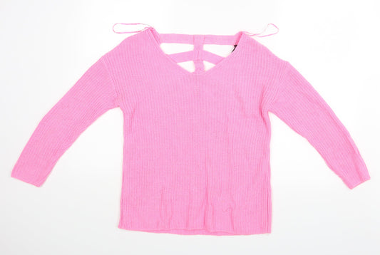 Womens UK Size XS Atmosphere Pink Basic Blouse
