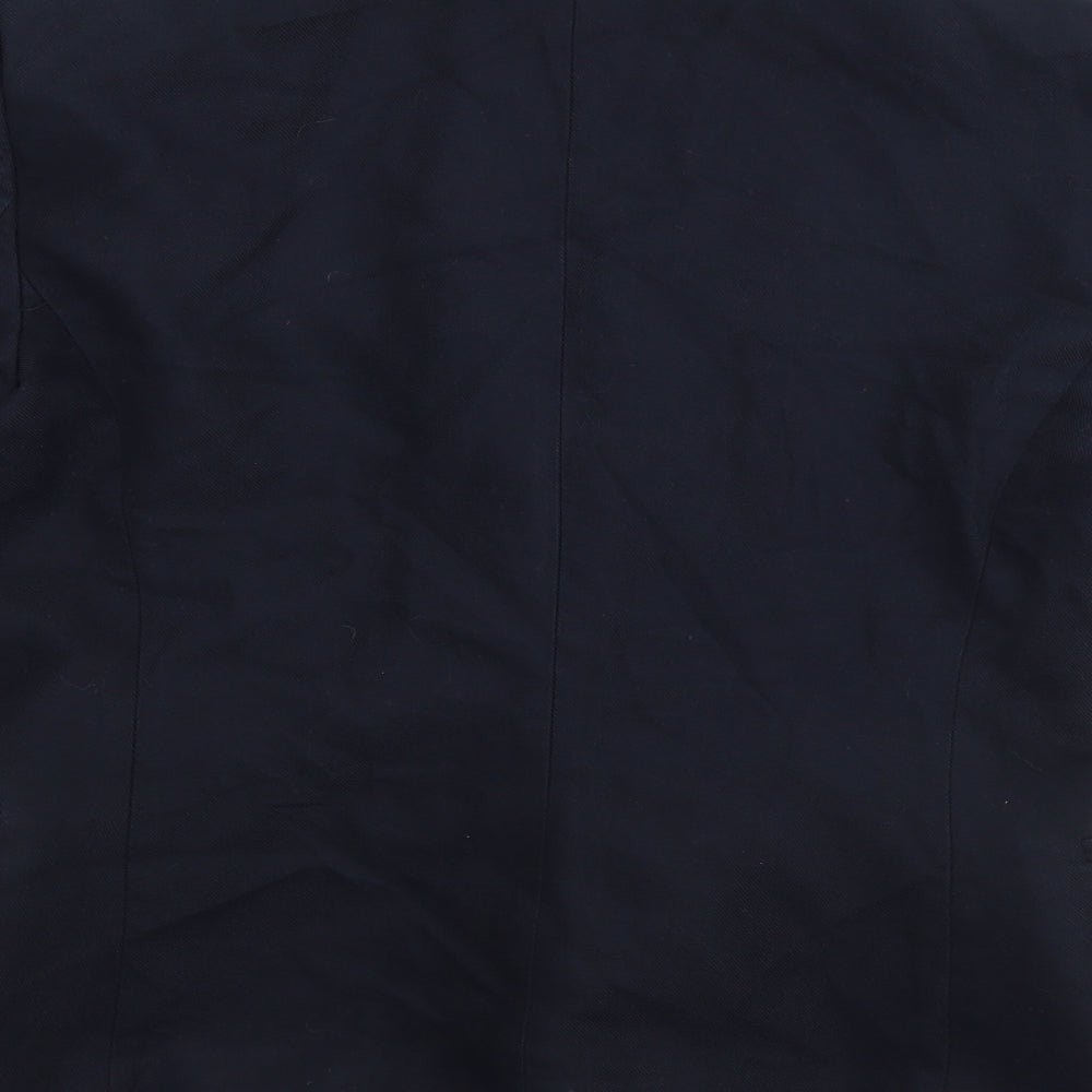 Mango Womens Blue Jacket Blazer Size S