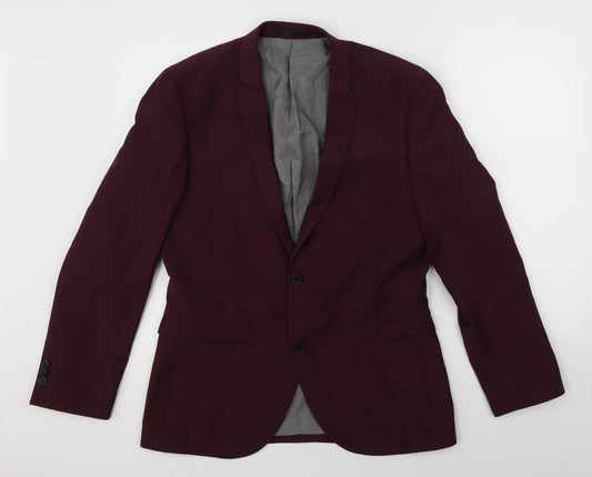 Next Womens Purple Jacket Suit Jacket Size 36