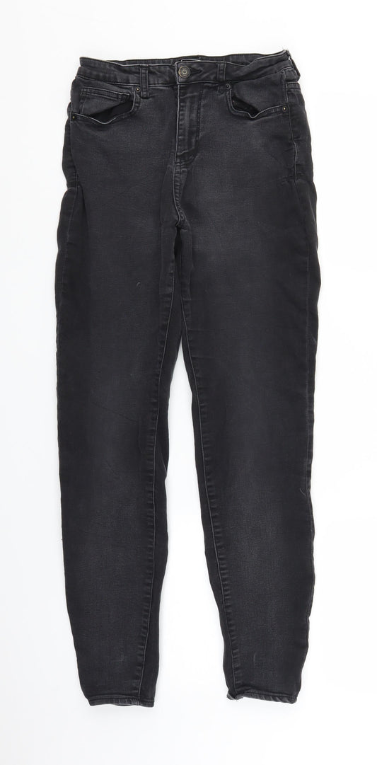 Womens UK Size 10 Avenue Regular Fit Skinny Black Jeans