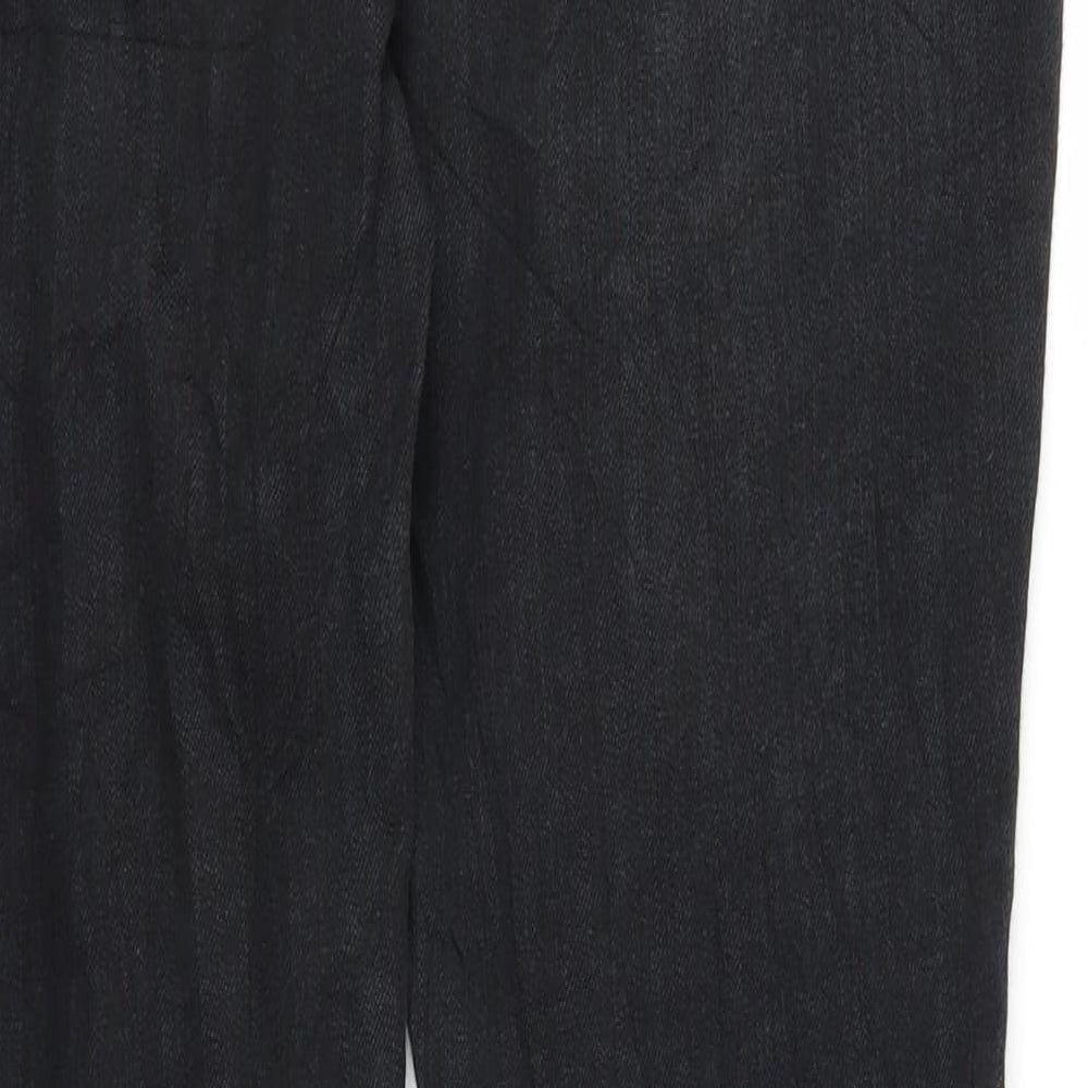 South Womens Black  Denim Straight Jeans Size 12 L28 in
