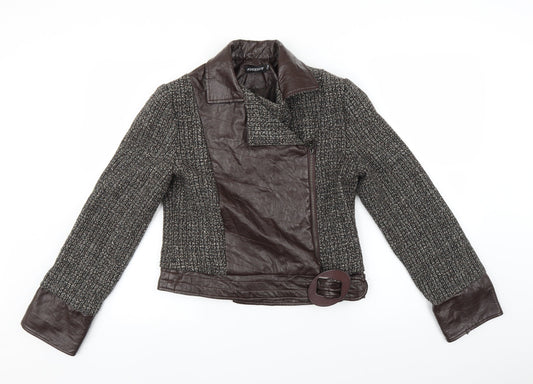 Adeline Womens Brown Jacket Size 14