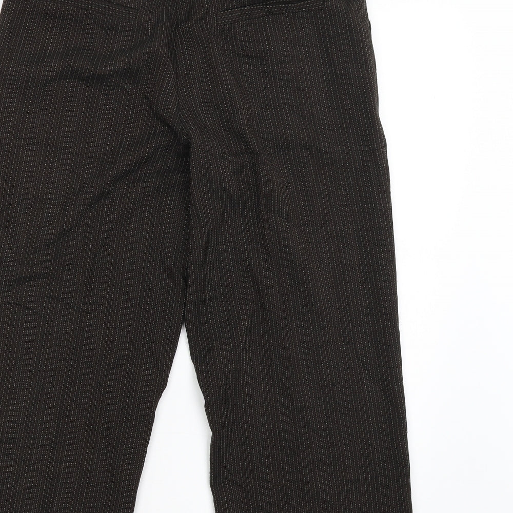 Womens UK Size 10 Papaya Regular Fit Brown Trousers