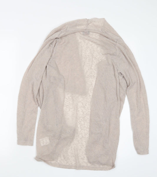 Womens UK Size 14 tg Beige Cardigan Jumper