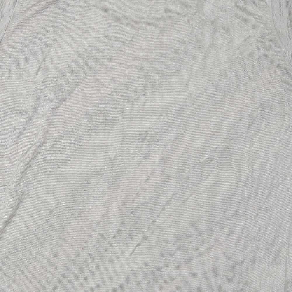 Womens UK Size 24 LUCIA Grey Basic T-Shirt