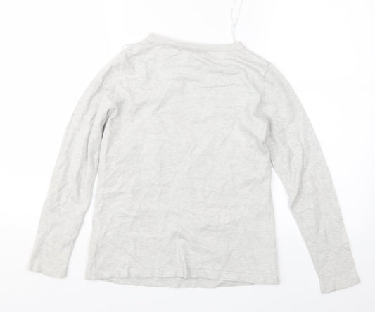 Womens UK Size 10 M&Co Grey Pullover Jumper