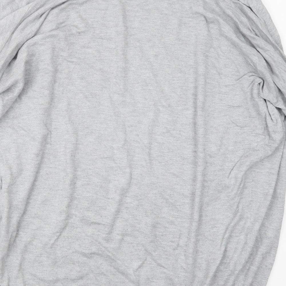 Womens UK Size S Warehouse Grey Cardigan Jumper