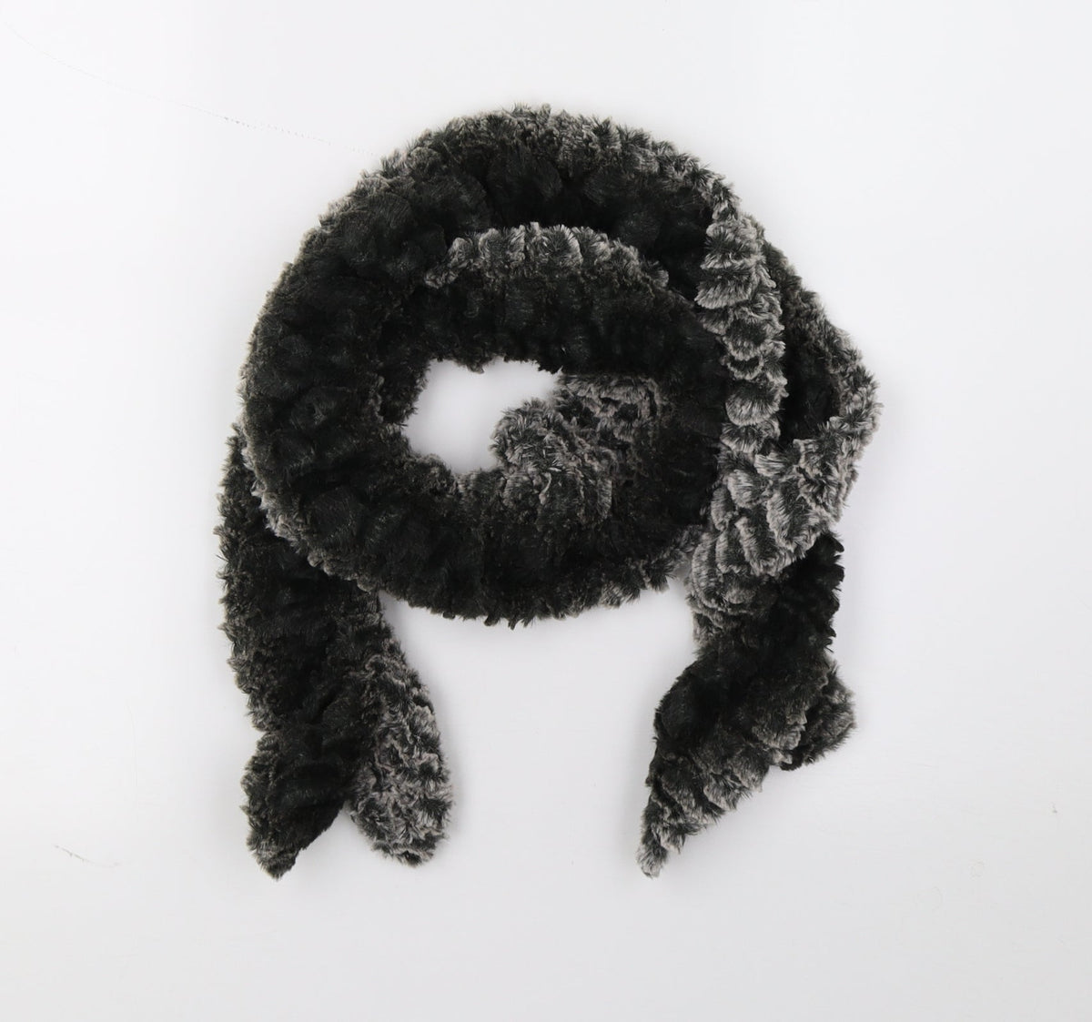 Preworn Womens Grey Scarf - stretch