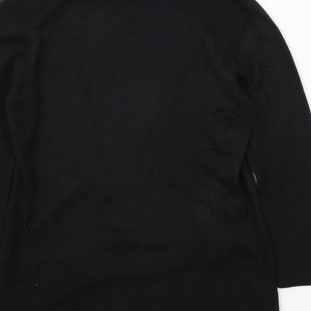 Womens UK Size 8 M&S Black Cardigan Jumper