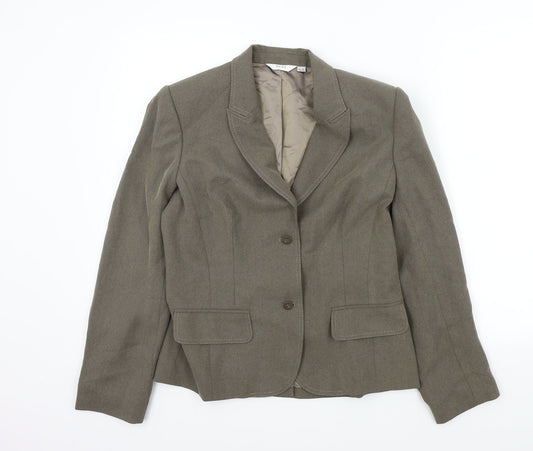 Next Womens Brown Colourblock Jacket Blazer Size 14