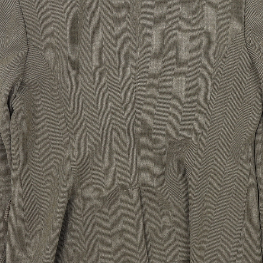 NEXT Womens Brown Colourblock  Jacket Blazer Size 14