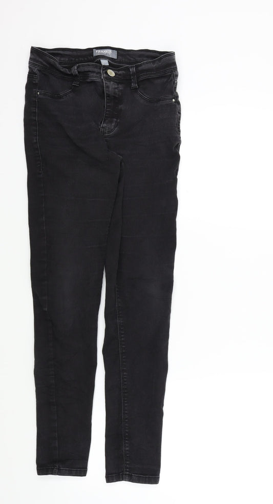 Womens UK Size 12 Dorothy Perkins Regular Fit Skinny Black Jeans