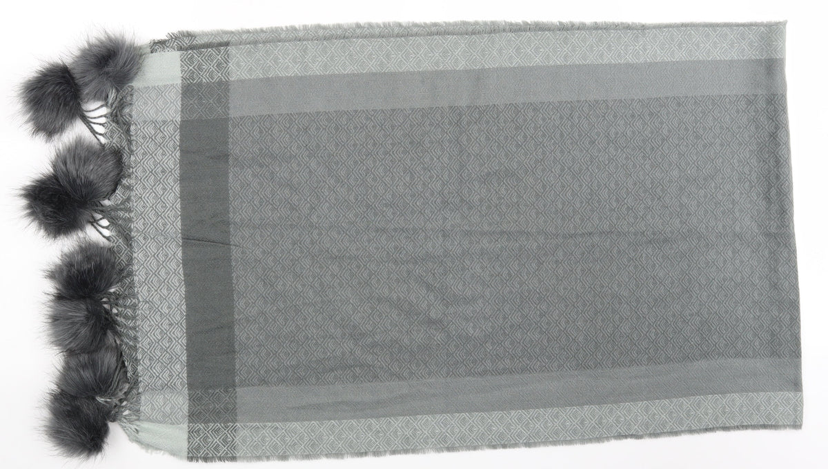 Dorothy Perkins Womens Grey Argyle/Diamond Scarf