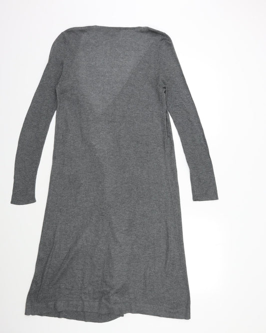 Womens UK Size 8 Red Herring Grey Cardigan Jumper