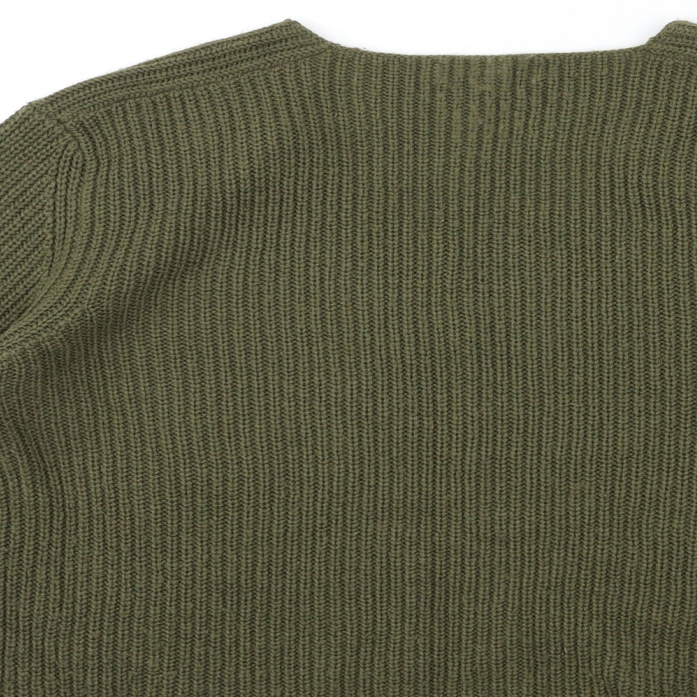Womens UK Size M Peacocks Green Pullover Jumper