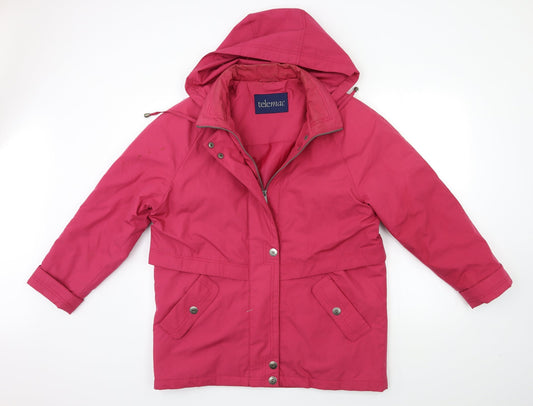 Womens UK Size M telemac Pink Overcoat