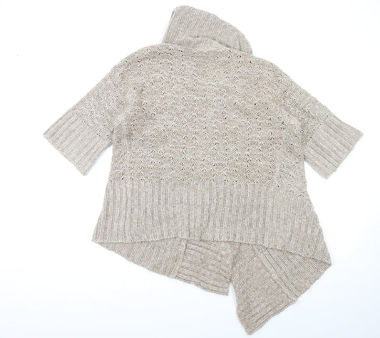 Womens UK Size 10 New Look Brown Cardigan Jumper
