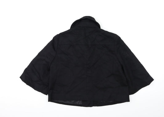 Gap Womens Black Overcoat Coat Size M