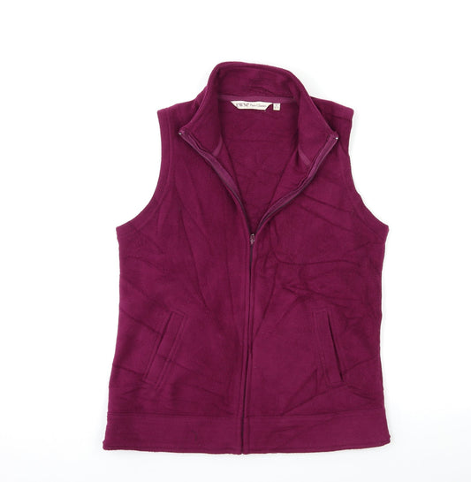 Womens UK Size 10 EWM Purple Gilet