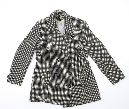 Womens UK Size 14 Berkertex Black Overcoat
