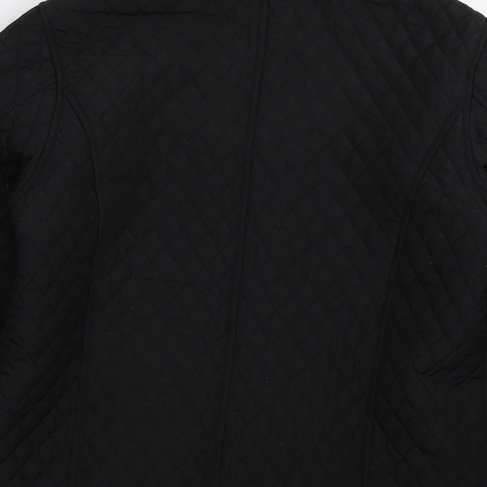 Womens UK Size S Pure & Natural Black Jacket