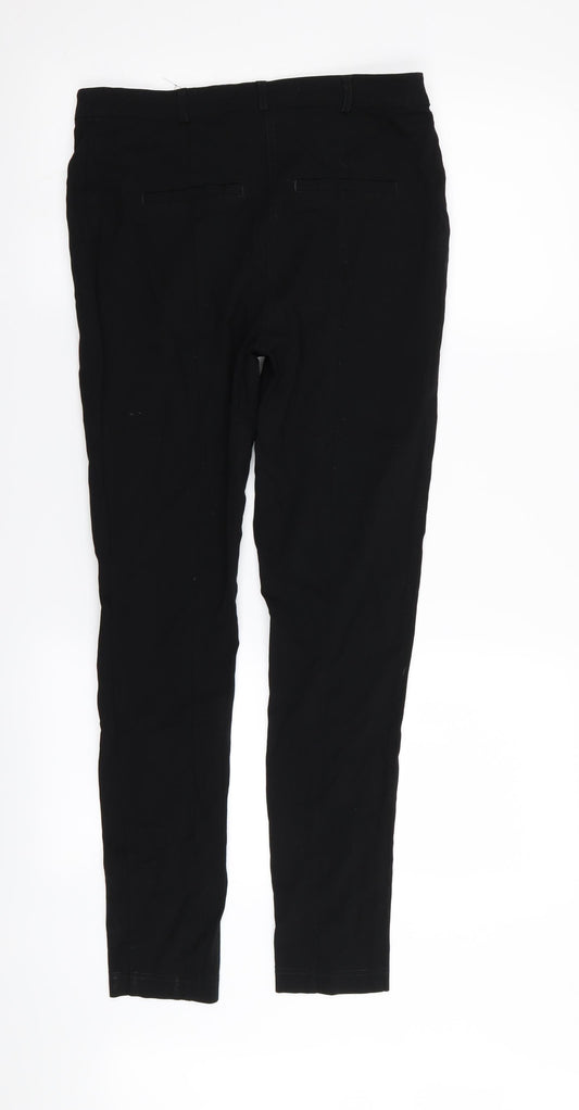 Primark Womens Black Trousers Size 10 L28 in