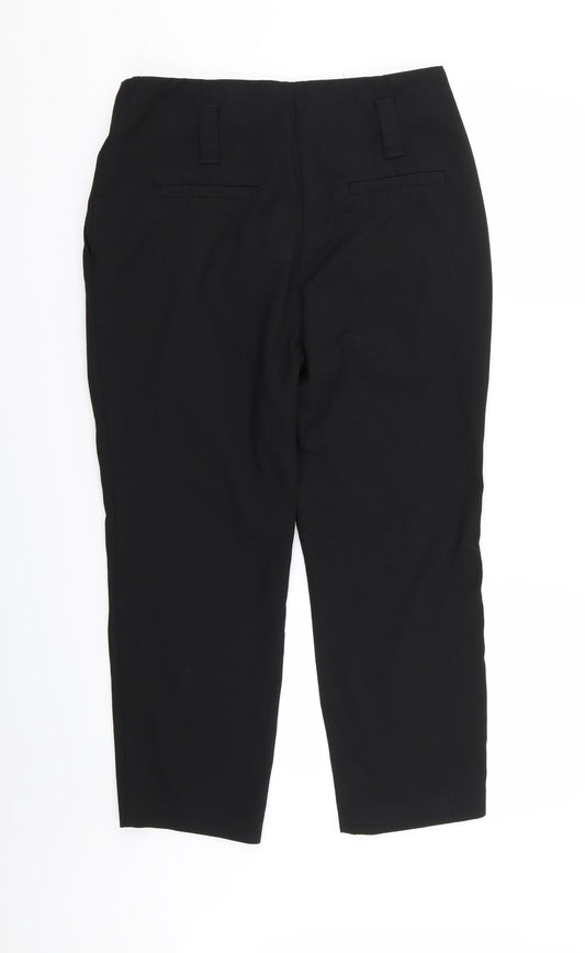 Womens UK Size 12 NEXT Regular Fit Black Trousers