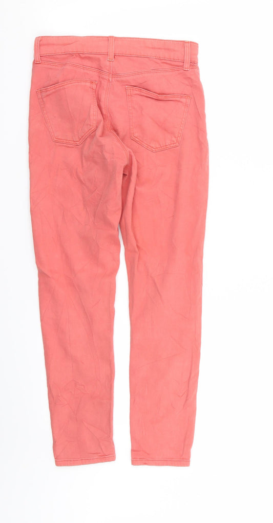 Topshop Womens Pink Skinny Jeans Size 8 L26 in