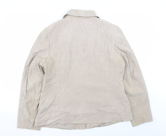BM Womens Beige Jacket Size 16