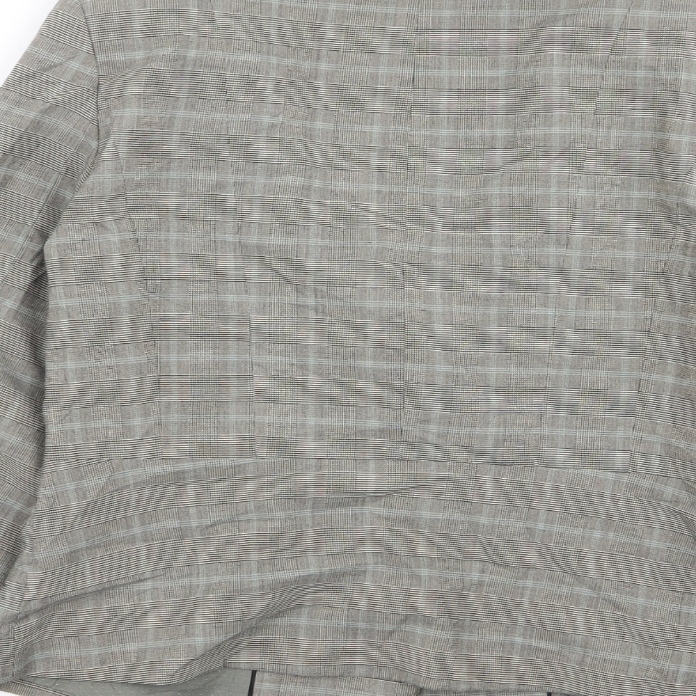 NEXT Womens Grey Check Jacket Blazer Size 14