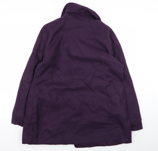 Womens UK Size 14 Gabrielle Vicenza Purple Overcoat