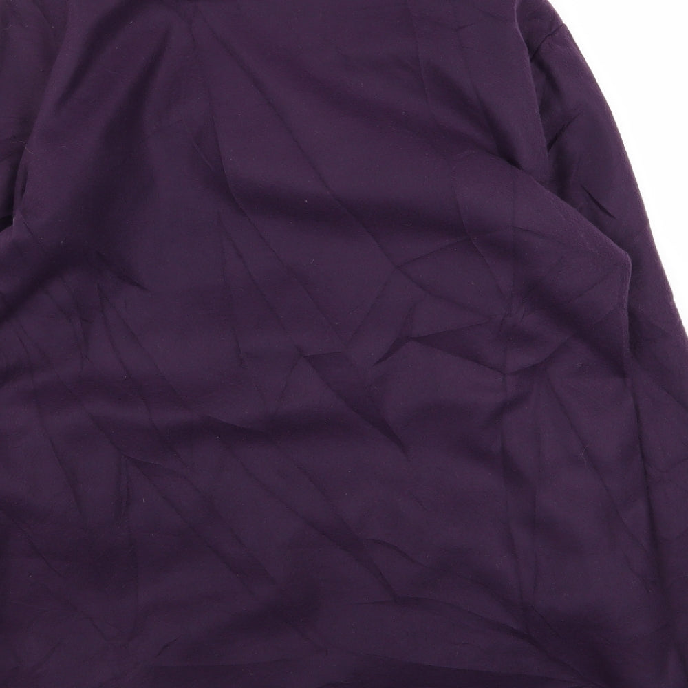 Womens UK Size 14 Gabrielle Vicenza Purple Overcoat