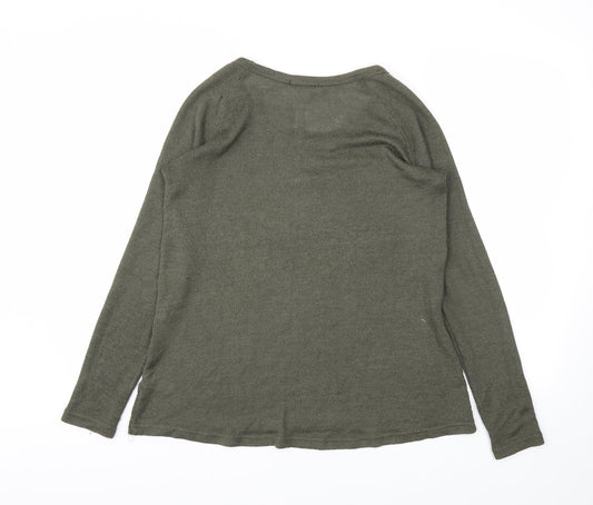 George Womens Green Argyle/Diamond Pullover Jumper Size 8