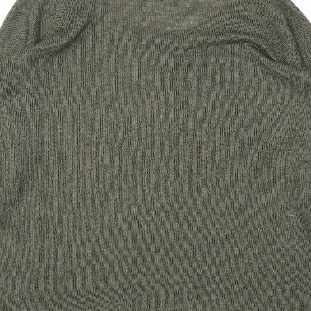 George Womens Green Argyle/Diamond Pullover Jumper Size 8