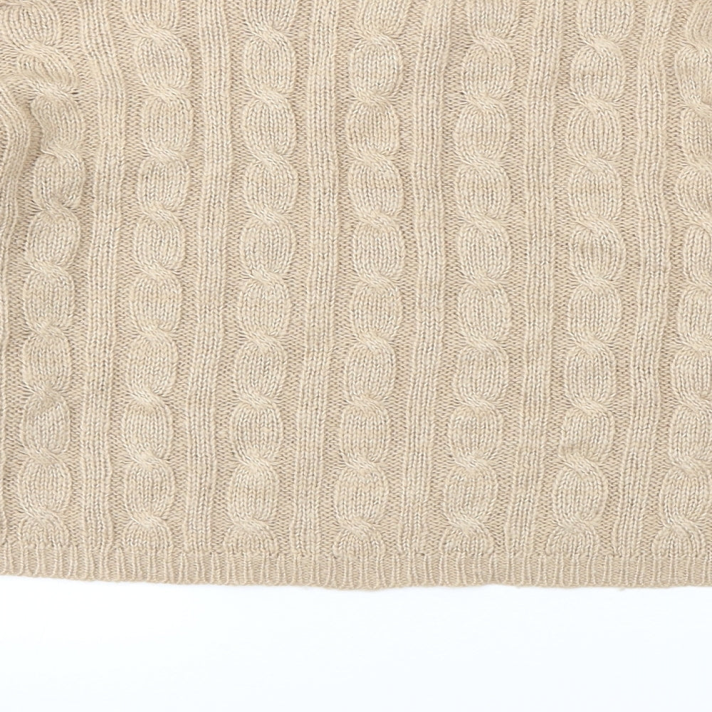 Womens UK Size M New Look Beige Pullover Jumper