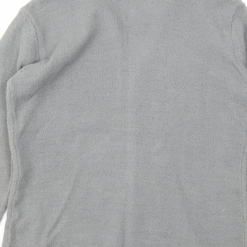 BON MARCHIE Womens Grey Cardigan Jumper Size M