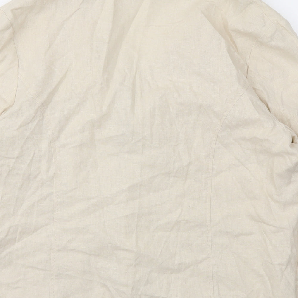 ISLE Womens Beige Jacket Blazer Size 20