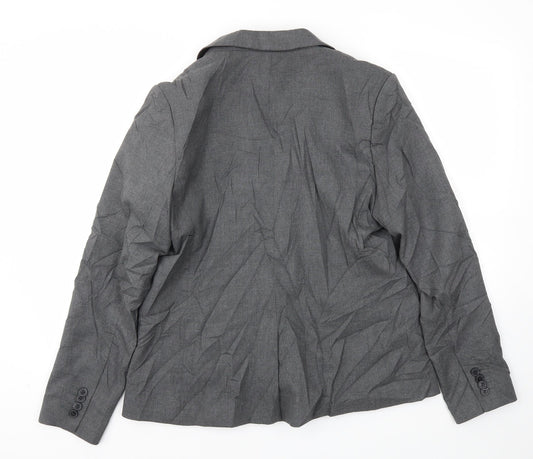 Womens UK Size 40 Preworn Regular Grey Blazer