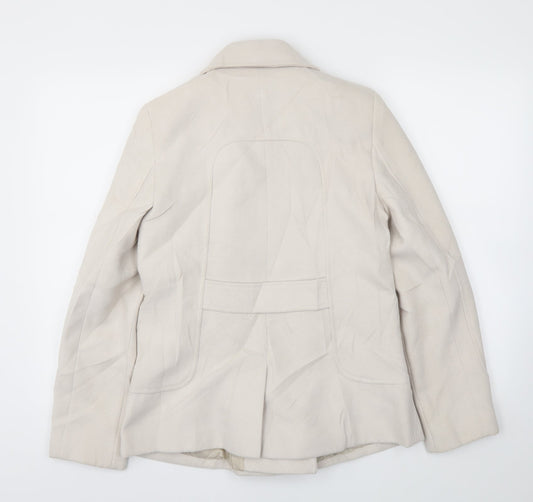 Womens UK Size 10 M&Co Ivory Jacket