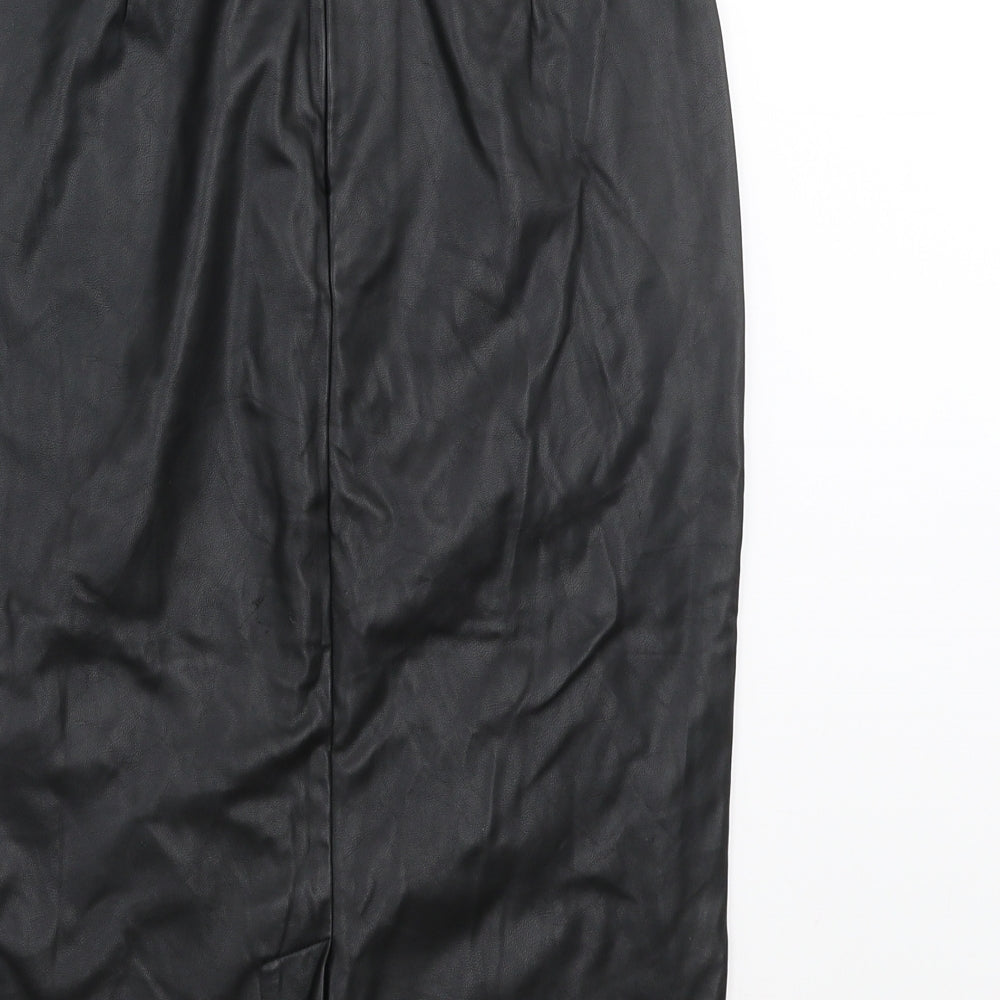 Marks and Spencer Womens Black Straight & Pencil Skirt Size 8