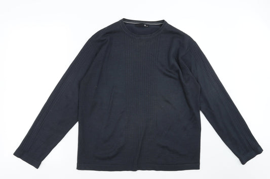 Mens UK Size M BHS Blue Pullover Jumper