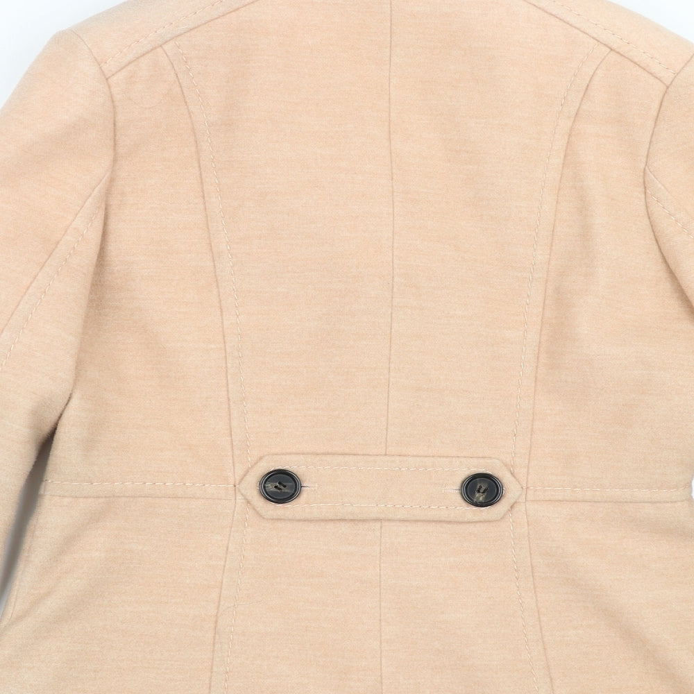 Womens UK Size 12 H&M Pink Pea Coat Coat