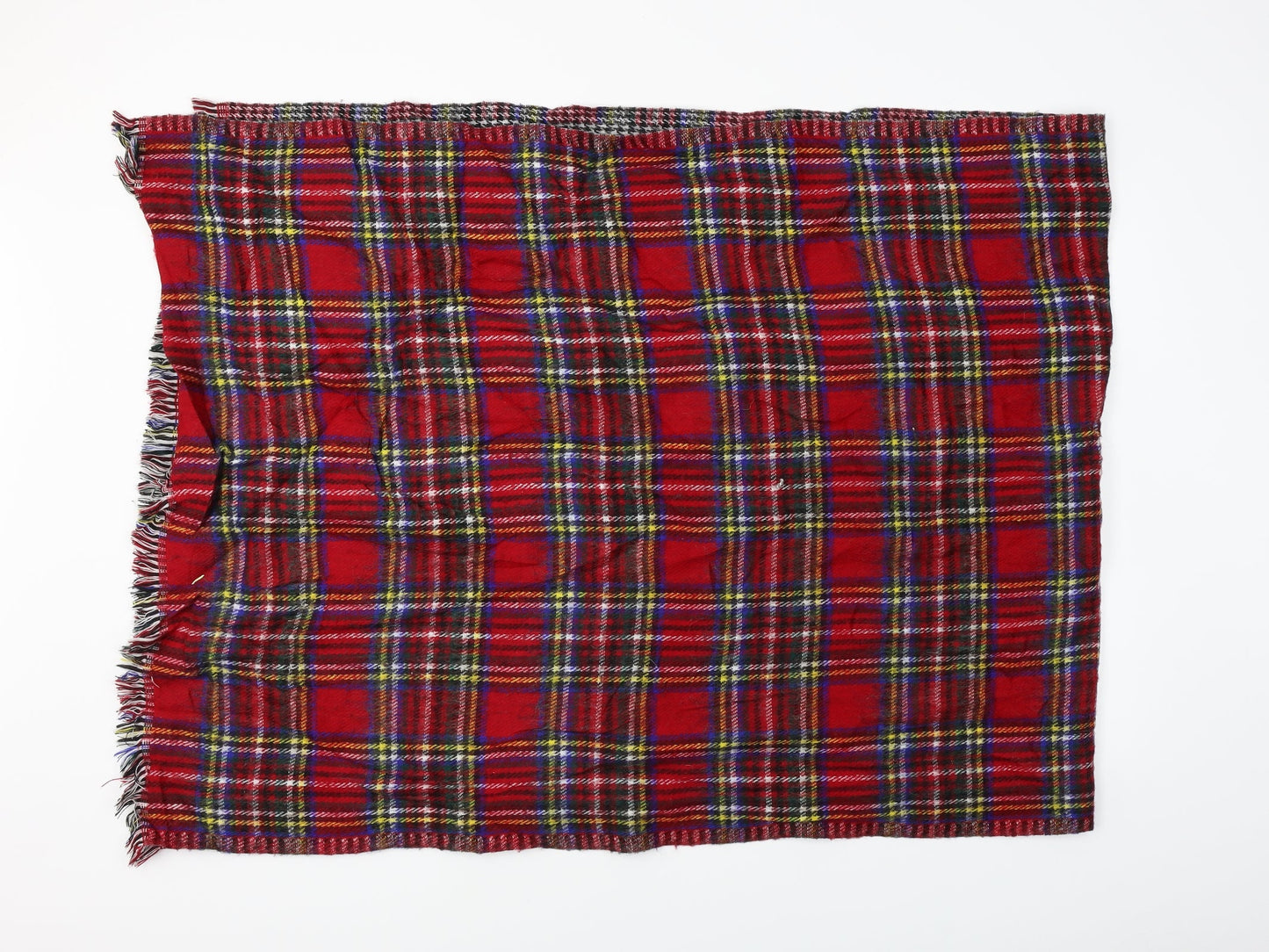 Preworn Unisex Red Check Scarf