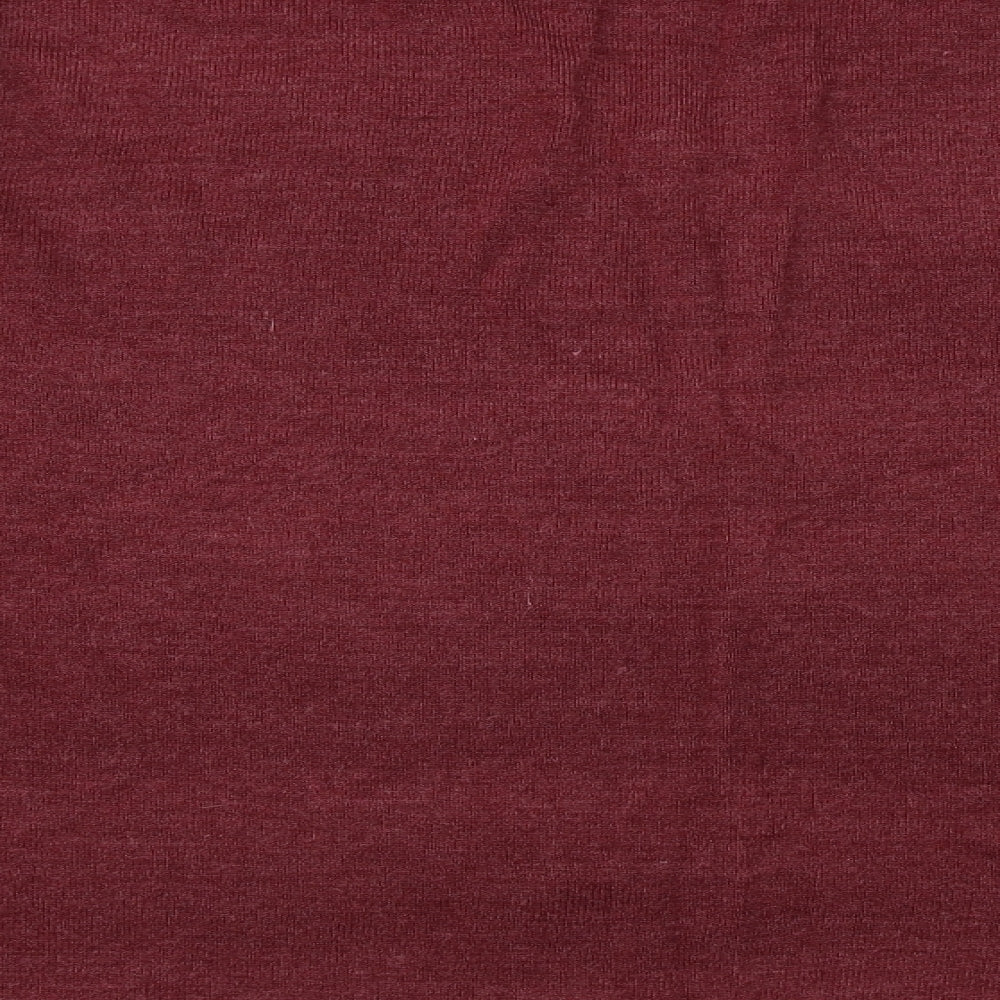 Easy Mens Red Houndstooth Pullover Jumper Size 2XL