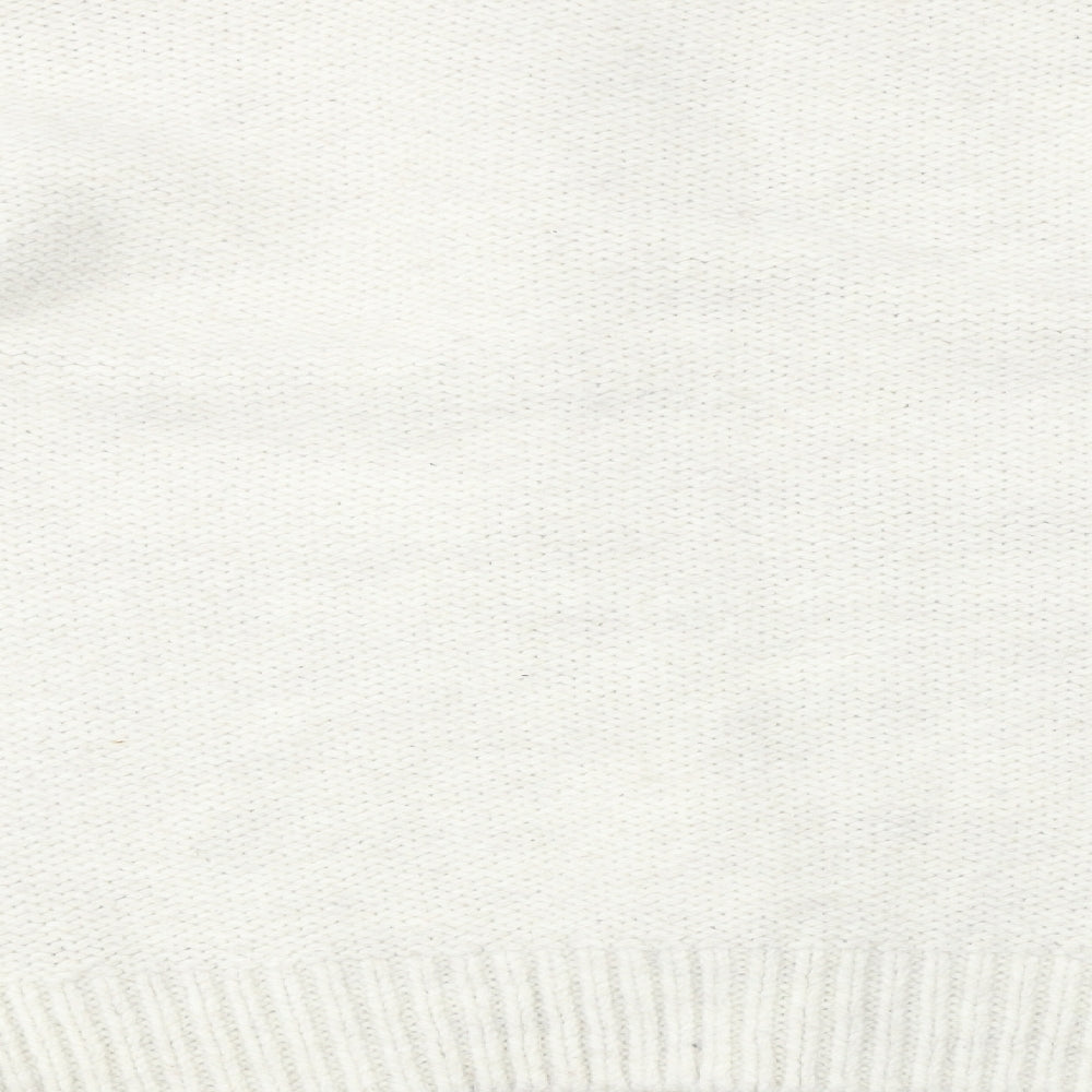 Womens UK Size L Marks and Spencer Beige Pullover Jumper