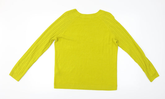 TU Womens Yellow Pullover Jumper Size 12